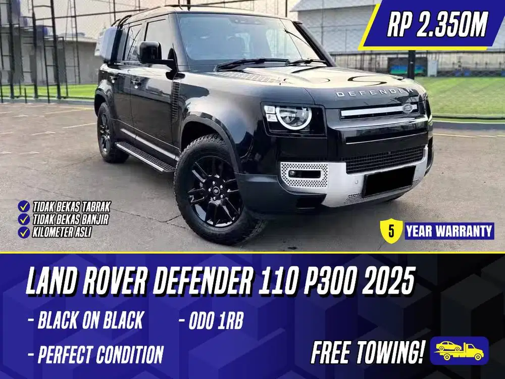 Land Rover Defender 110 P300 2025 NIK 2024 Black Hitam P 300