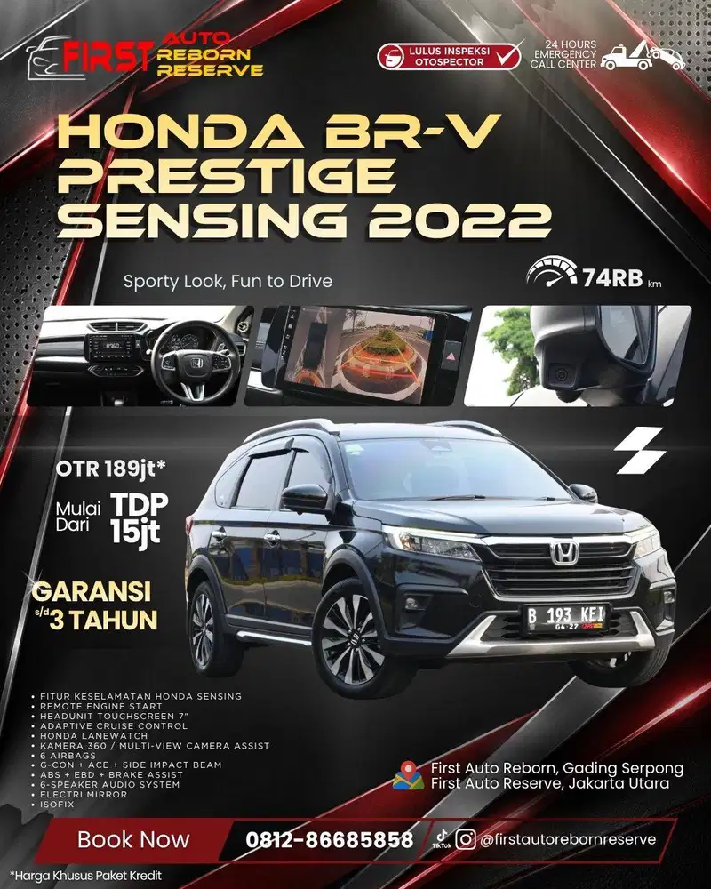 (TDP15jtan) Honda BR-V Prestige Sensing 2022