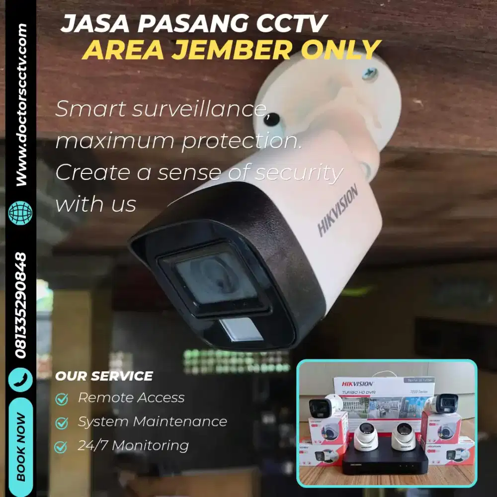 CCTV RUMAH & TOKO – PAKET HEMAT + JASA PEMASANGAN