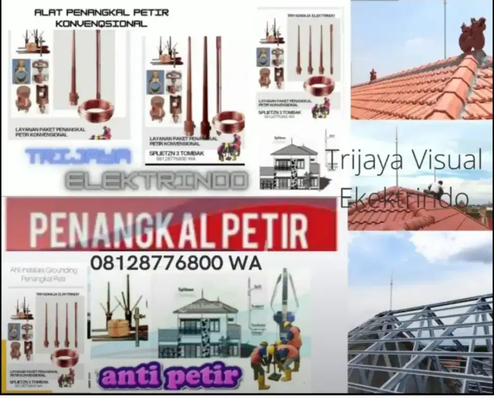 Teknisi ahli jasa pasang penangkal petir Limo Pancoran Mas Sawangan