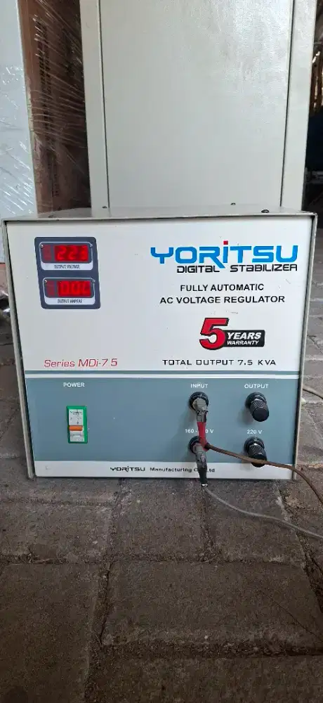 Stabilizer Listrik YORITSU 7,5Kva 1Phase Digital