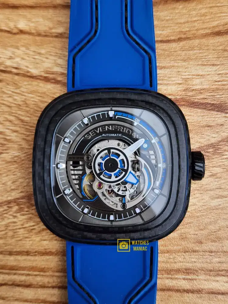 Jam Tangan Limited Edition Sevenfriday S3/02 Carbon Automatic Fullset