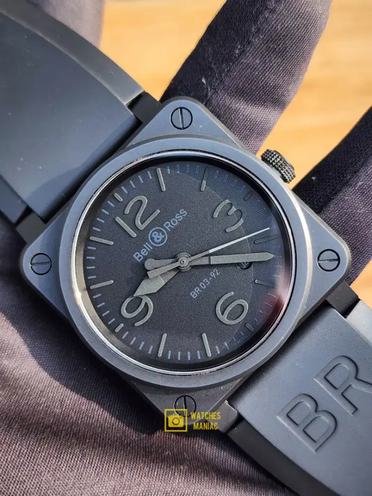 Jam Tangan Original Bell Ross Phantom Ceramic Automatic Swiss Fullset