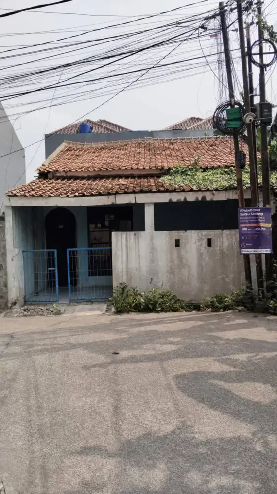 DIJUAL CEPAT-Tanah+Rumah 261m2 SHM, Jl. Sejati Raya,Jatimakmur Pd.Gede