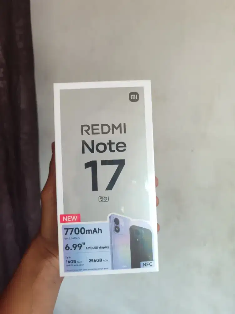 new redmi note 17 5g ram8/256 garansi resmi 1 tahun
