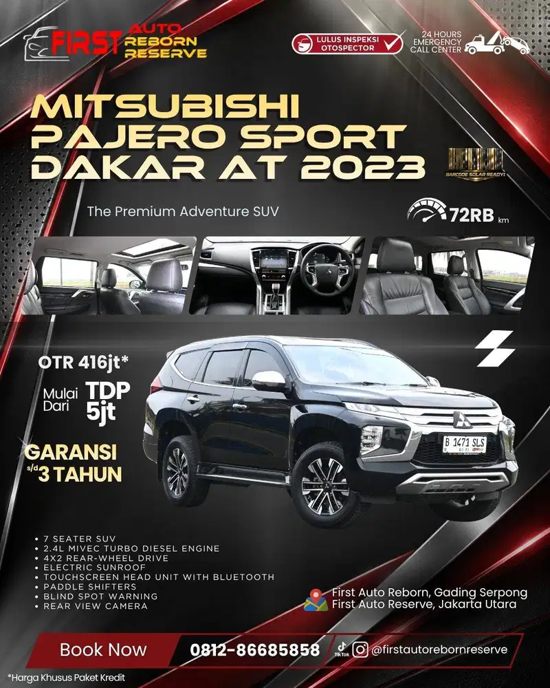 (TDP5jtan) Mitsubishi Pajero Sport Dakar 4x2 AT 2023
