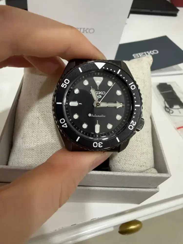 Seiko SRPD65K1 5KX SKX Black Dial Gunmetal (Like New)