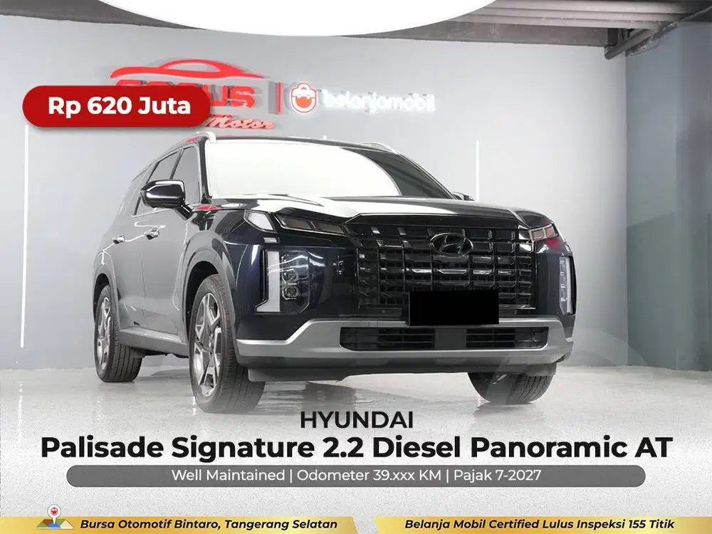 [GARANSI 5TH] Hyundai Palisade Signature 2.2 Panoramic 2023/2024/2025