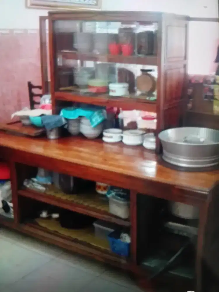 Rombong permanen bahan Kayu Jati