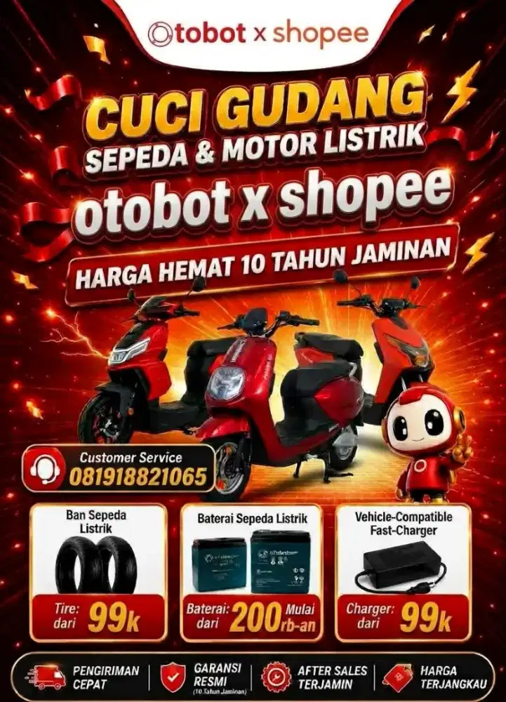 Promo Cuci Gudang Motor & Sepeda Listrik!!
