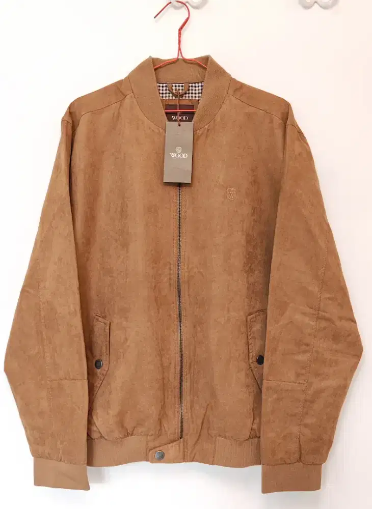 WOOD jaket suede model Bomber size L - tipe 2 JKXLXC125C060