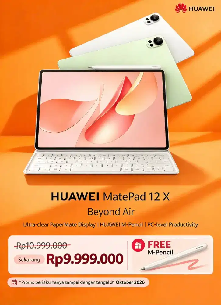 MATEPAD 12X 2026 ( include keyboard dan pensil)