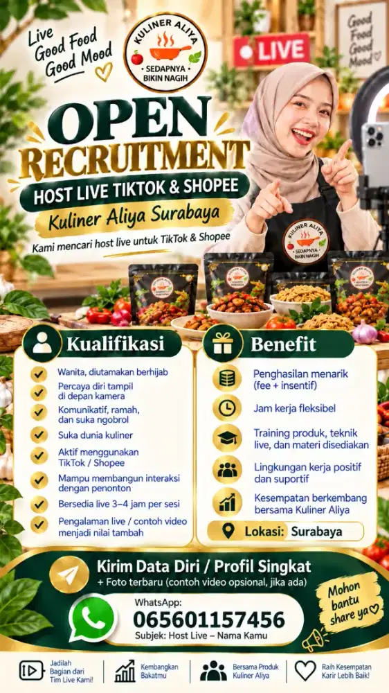 Lowongan Host Live