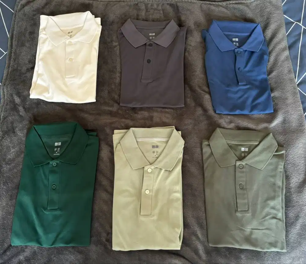 Uniqlo AIRism Kaos Polo Pique (6 warna)