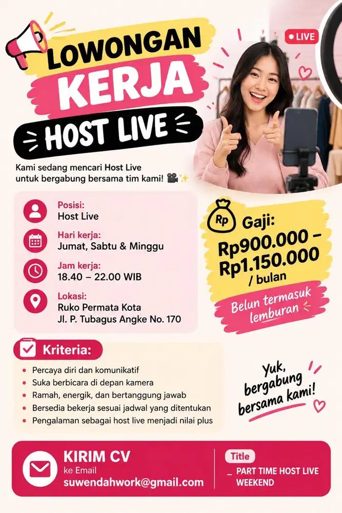 Part Time! Weekend SAJA