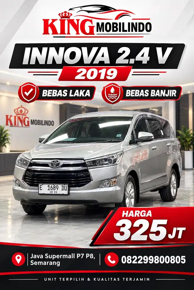 (King Mobilindo) Innova Reborn 2.4V 2019 Istimewa