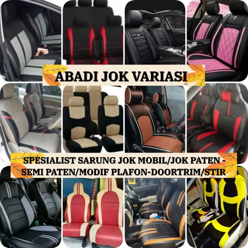 Sarung Jok Mobil Murah/Jok Paten/Semi/Modif Plafon Pintu Dsbord/Dll