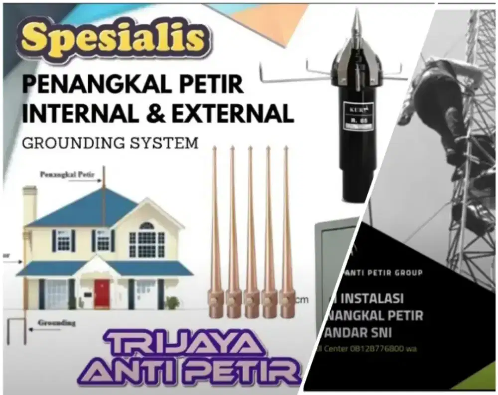 Layanan jasa ahli pasang penangkal petir Cikarang Pusat Cikarang