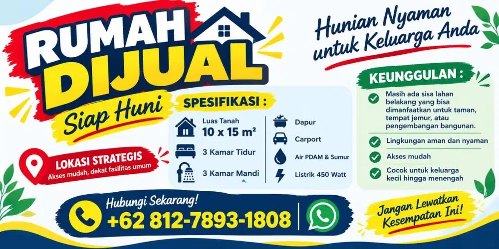 Dijual cepat rumah siap huni berserta isinya