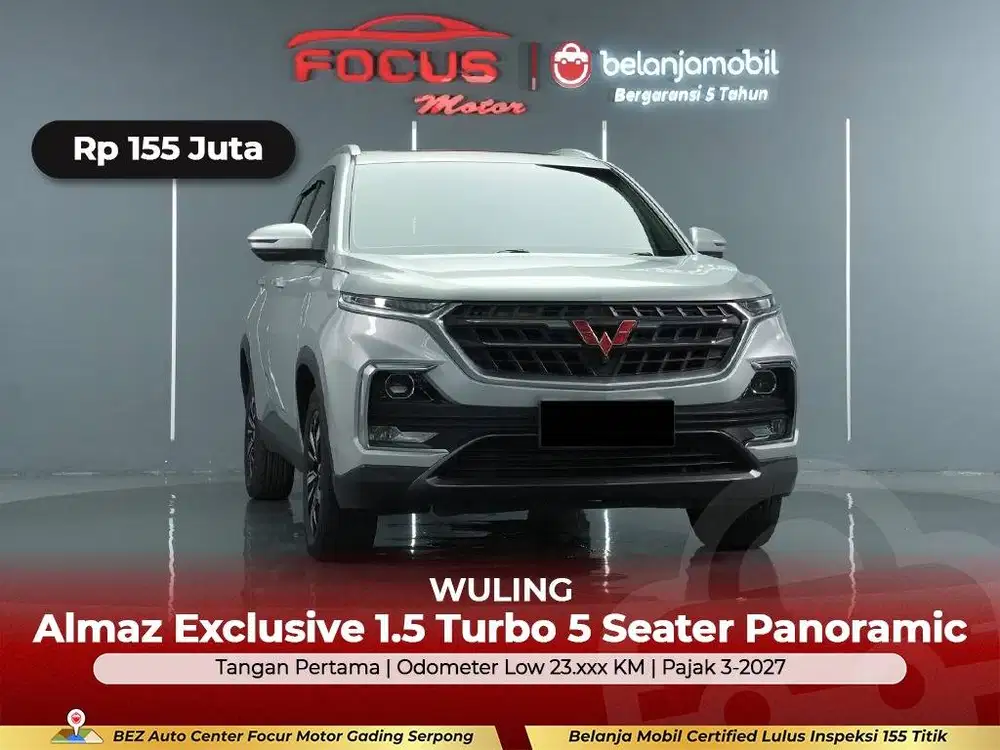 [ GARANSI 5THN LOW KM ] Wuling Almaz Exclusive 5 Seater 2020/2021/2022