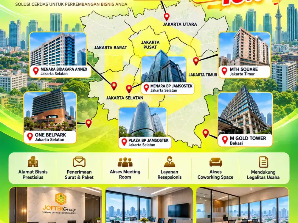 Virtual Office M Gold Tower Bekasi — Promo Octobest Cuma 2,5 Juta/Thn!