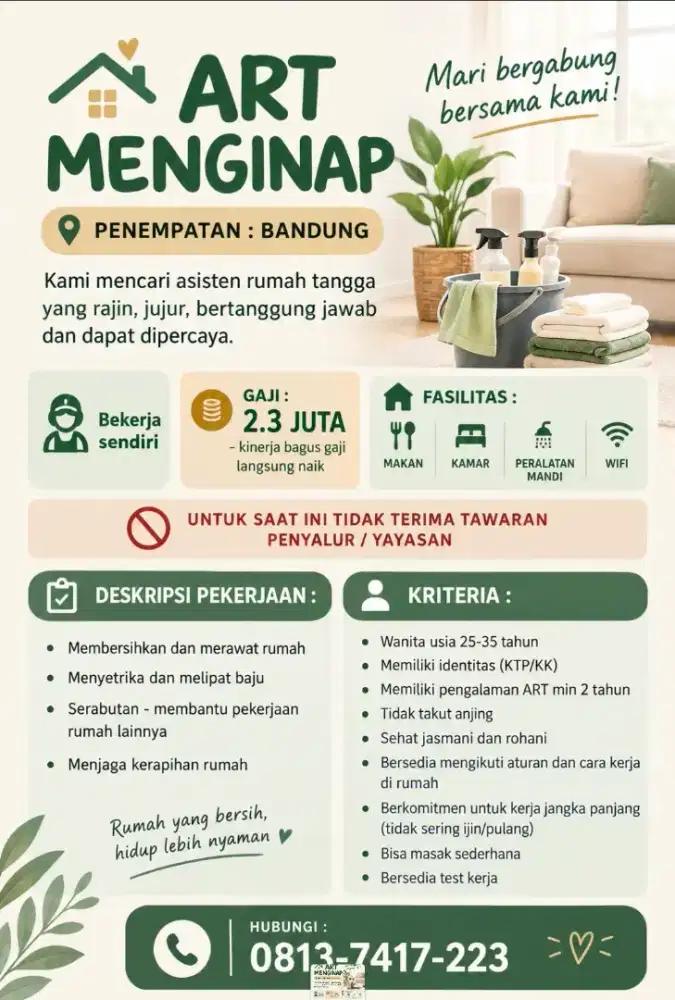CARI ART JUJUR, RAJIN & SERIUS KERJA