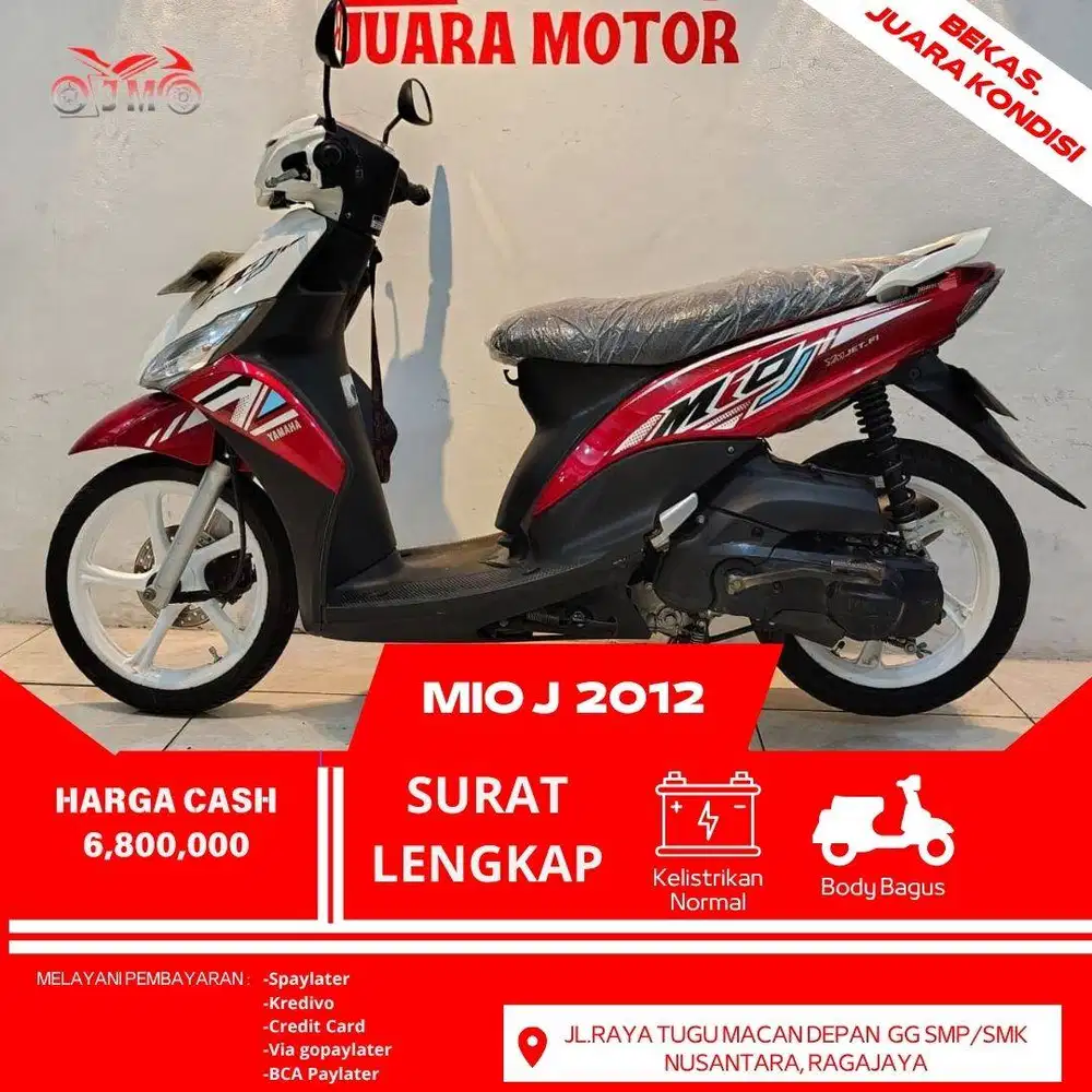 MIO J 2012 SURAT LENGKAP PAJAK PAJAK AKTIF HARGA TERMURAH