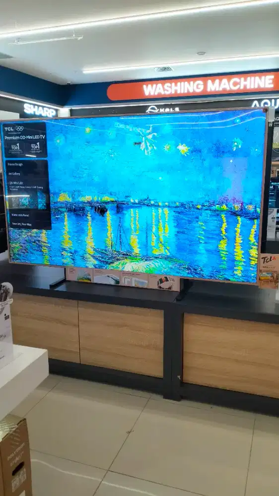 Bisa kredit TV TCL Miniled goggle TV 4k 75 inch