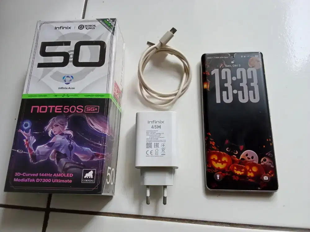 Infinix Note 50s 8+8/256Gb Grey Fullset Garansi