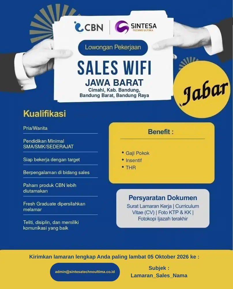 Lowongan Kerja Sales