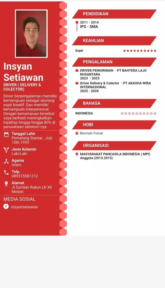 Mencari pekerjaan sopir ( Driver )