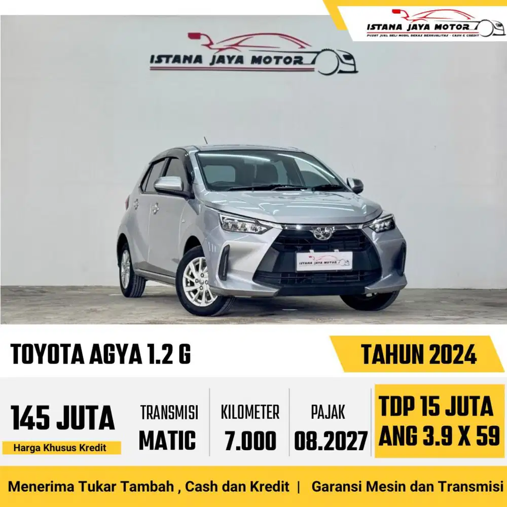 Toyota Agya 1.2 G at 2024
