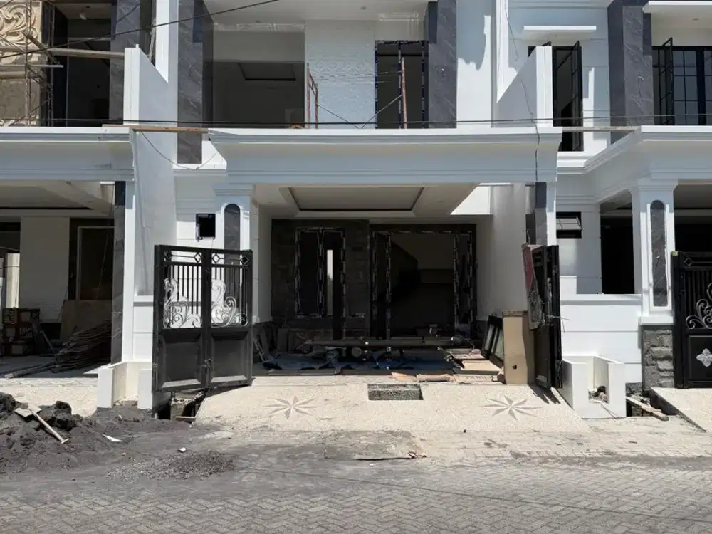 Kawasan Prestisius Surabaya Timur, Manyar Kerto Row jalan 5 mobil, dekat dengan Raya Kertajaya
