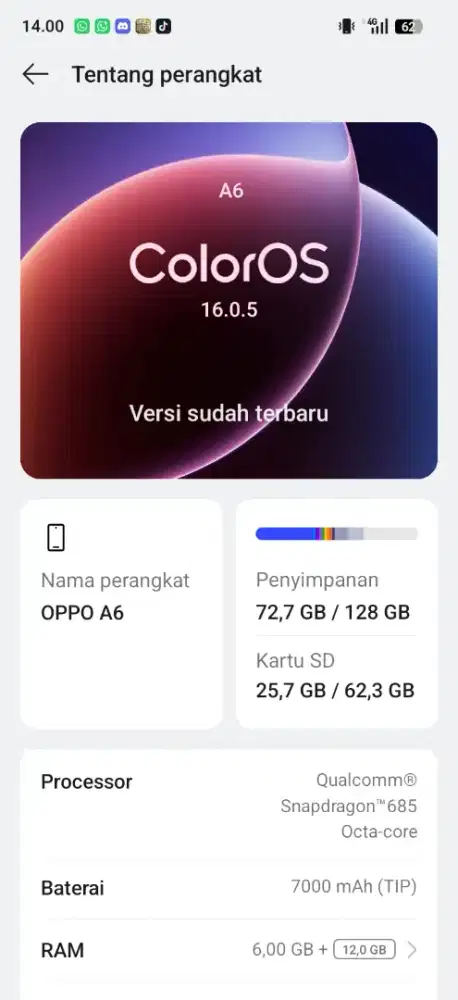 Dijual HP OPPO A6