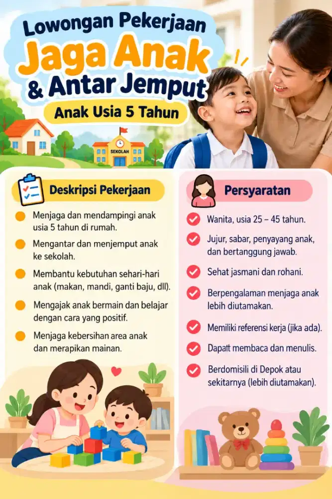 Jaga Anak 5 Tahun