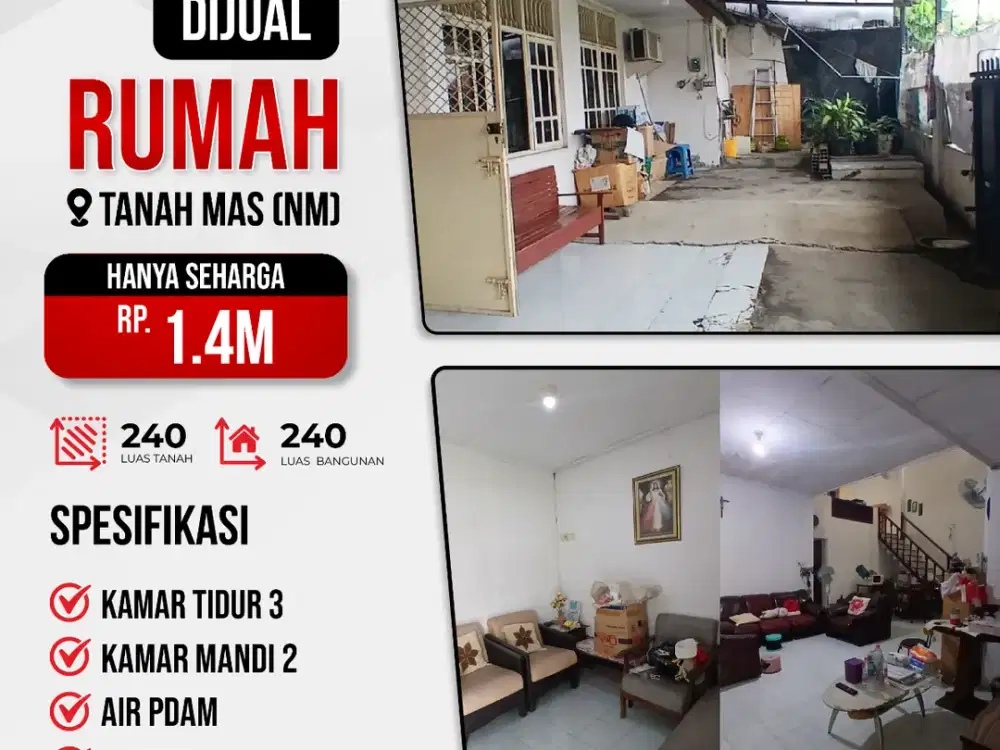 Dijual Rumah di Tanahmas