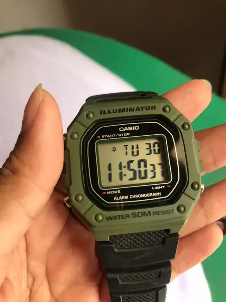 Sale Jam Casio Army illuminator