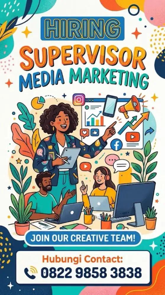 Dibutuhkan Supervisor Media Marketing
