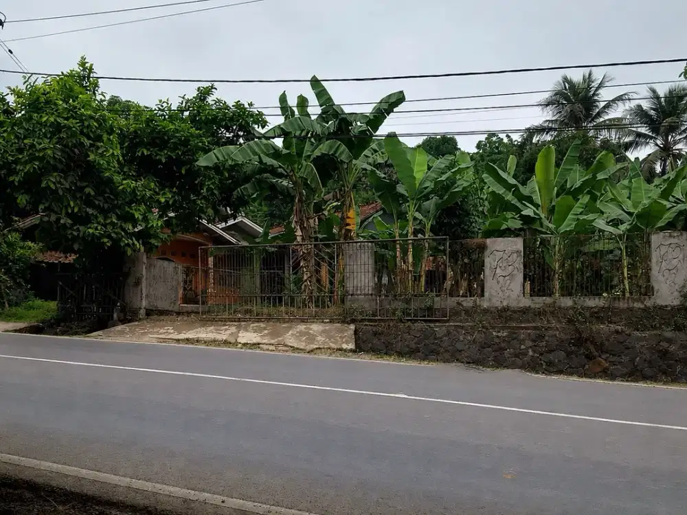 Tanah di Pinggir Jalan Raya Jonggol, Cariu, Cocok untuk Perumahan atau Gudang