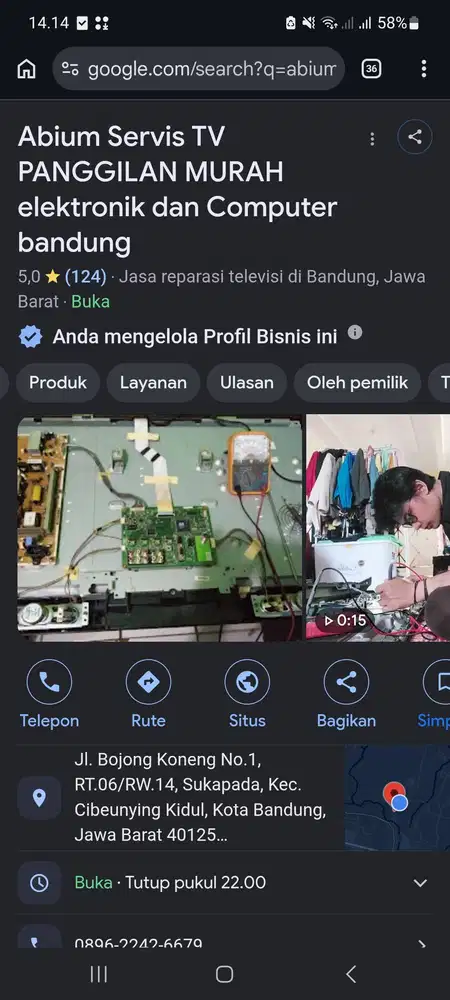 SERVIS MURAH PANGGILAN TV LED LAPTOP SEBANDUNGOP
