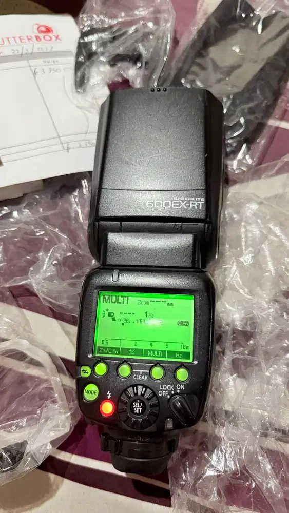 ORIGINAL FULLSET CANON SPEEDLITE 600EX-RT (FLASH EKSTERNAL)