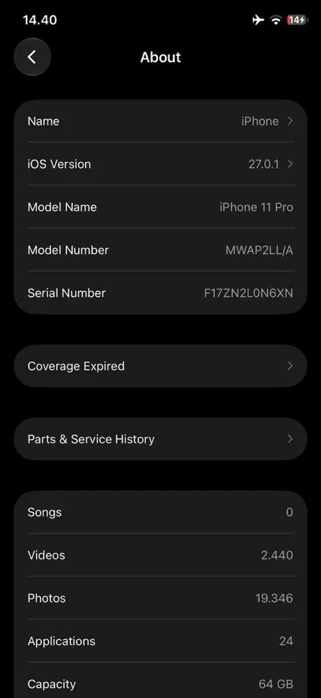 iphone 11 pro 64gb inter
