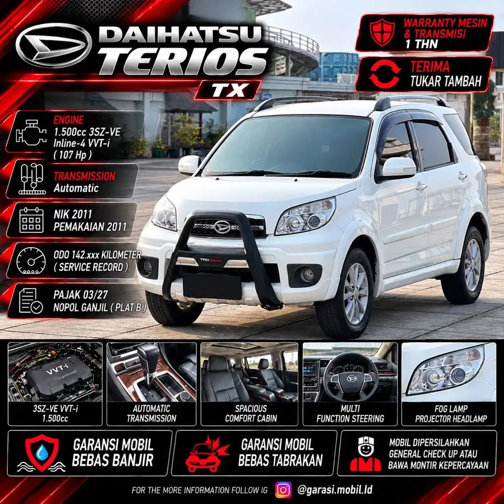 Daihatsu Terios TX 1.5 AT 2011