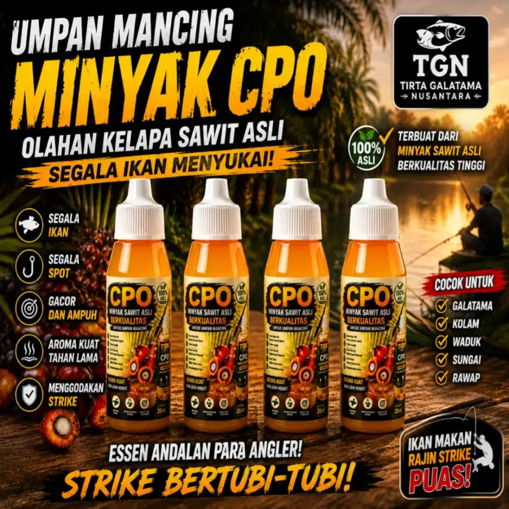 CPO PAKAN IKAN DAN UMPAN MANCING