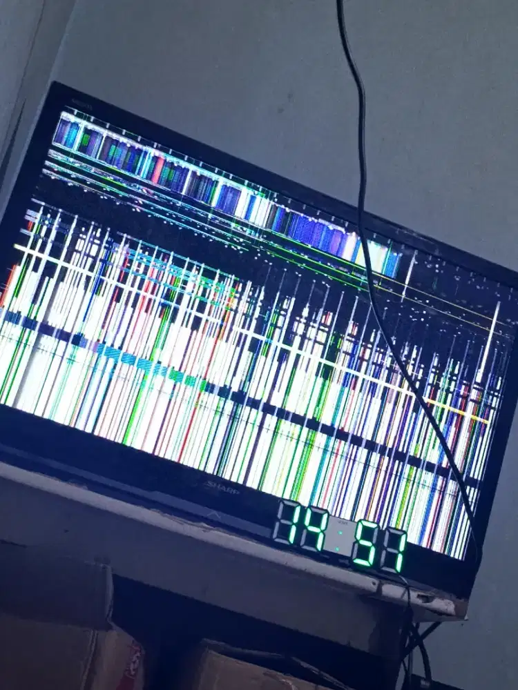 Dijual tv sharp 32inch rusak Mobo (300net)