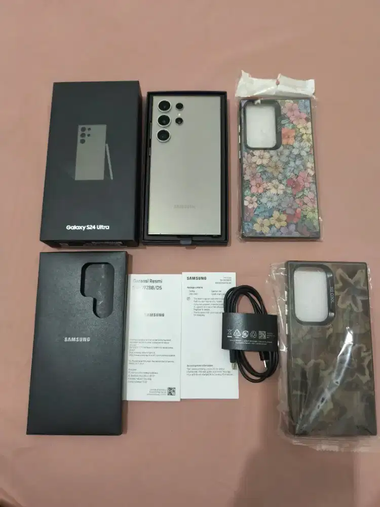 Samsung S24 Ultra 12/512GB Resmi SEIN Fullset original Mulus