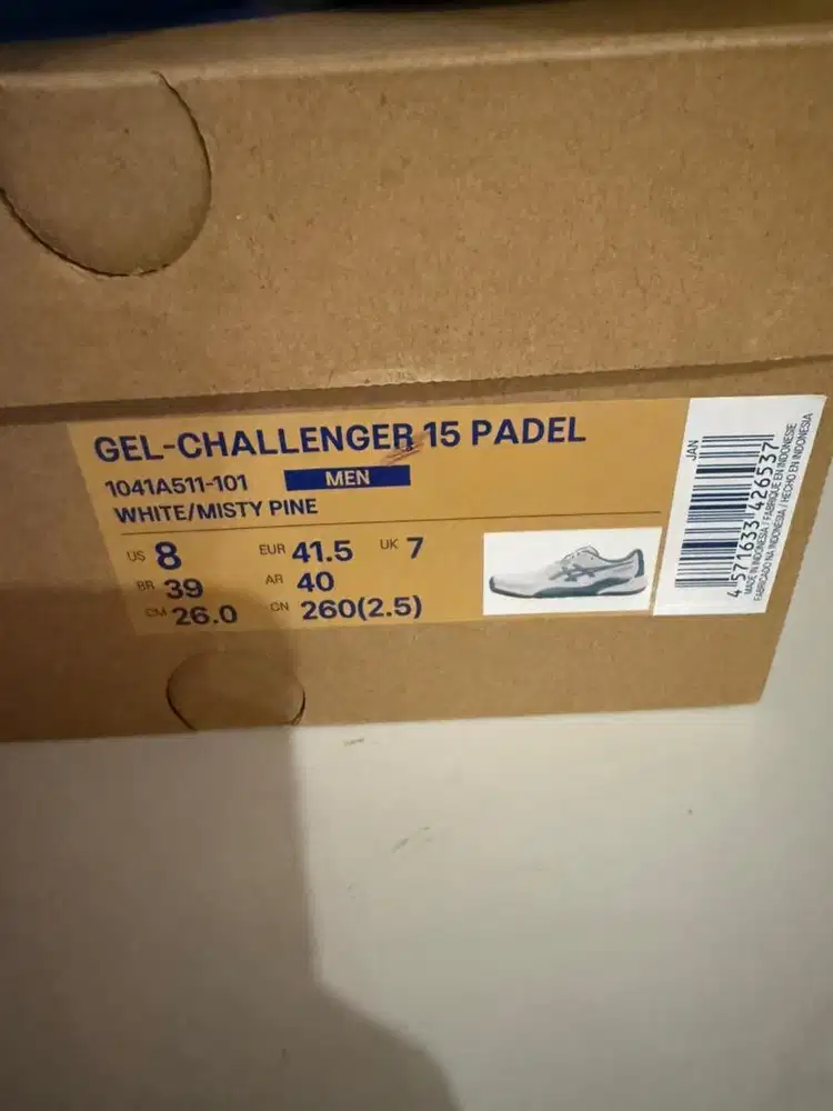 WTS Sepatu Padel Asics Gel Challenger 15 Padel