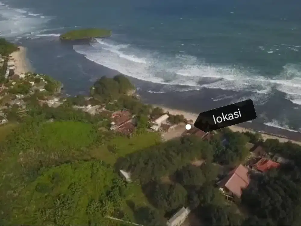 Tanah pinggir pantai pasir putih sangat nyaman dan indah di Jogja sela