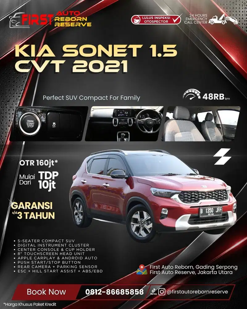 (TDP10jtan) Kia Sonet 1.5 CVT 2021