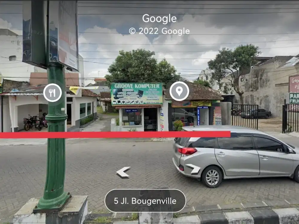 tanah premium sangat strategis komersial dekat kampus UGM di tengah kota Jogja